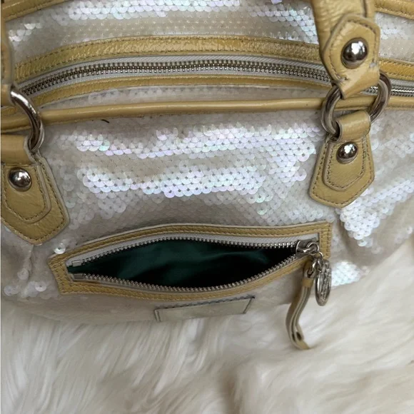 Coach poppy rocker opal sequins satchel crossbody